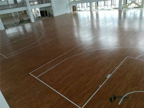 籃球館運(yùn)動木地板施工流程3