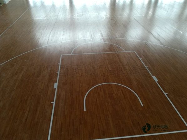 籃球館運(yùn)動木地板施工流程1